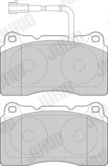 ALFA ROMEO Тормозные колодки перед. 147, 156, 159 Jurid 573637J