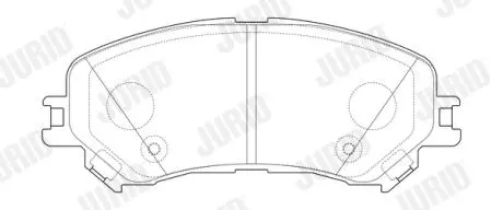 RENAUTL Колодки гальмівні пер. Espace 1,6dCi 15- Jurid 573673J