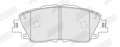 TOYOTA Гальмівні колодки передн. RAV4 V, Camry 17- Jurid 574083J