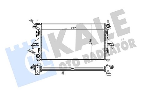 KALE CITROEN Радиатор охлаждения Jumper,Peugeot Boxer 3.0HDI 06- KALE OTO RADYATOR 305600