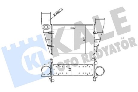 KALE VW Интеркулер Audi A4/6,Passat 1.8T/1.9TDI 97- KALE OTO RADYATOR 341900