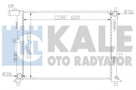 HYUNDAI Радиатор охлаждения i30,Elantra,Kia Ceed 1.4/1.6 06- KALE OTO RADYATOR 341980 (фото 1)