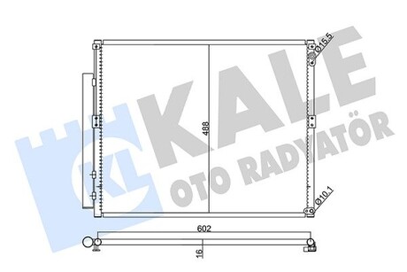 KALE TOYOTA Радиатор кондиционера FJ Cruiser,Land Cruiser Prado 120 02- KALE OTO RADYATOR 342470 (фото 1)