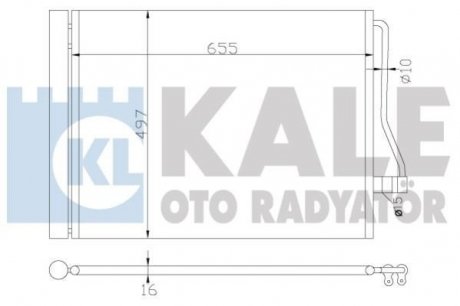 BMW Радиатор кондиционера 7 F01 08- KALE OTO RADYATOR 342490 (фото 1)