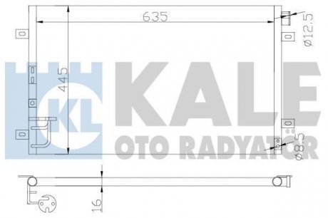 KIA Радиатор кондиционера Sorento I 02- KALE OTO RADYATOR 343115 (фото 1)