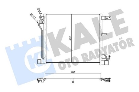 KALE NISSAN JUKE CONDENSER KALE OTO RADYATOR 343165