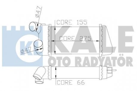 CITROEN Интеркулер C2/3,Peugeot 1007 1.4HDI KALE OTO RADYATOR 344100 (фото 1)