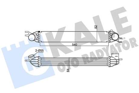 KALE BMW Интеркулер Mini Cooper,One,Clubman,Countryman,Paceman 1.6 KALE OTO RADYATOR 344860