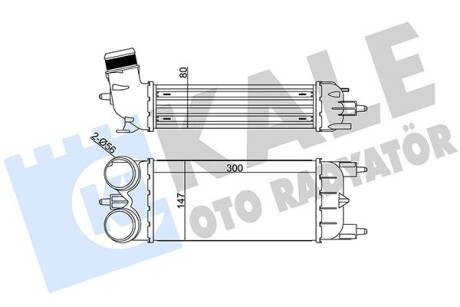 KALE CITROEN Интеркулер C5 III 1.6THP,Peugeot 508 10- KALE OTO RADYATOR 344875