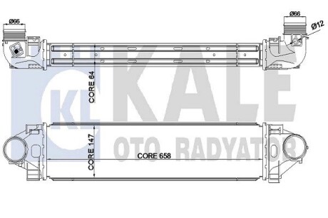 KALE FORD Интеркулер Mondeo IV,S-Max 2.5 06-,LANDROVER Discovery Sport,Freelander II,Range Rover Evoque KALE OTO RADYATOR 344930