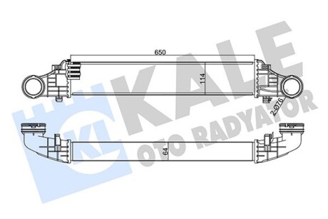 KALE DB Интеркулер W211 2.0/3.2CDI 02- KALE OTO RADYATOR 344985