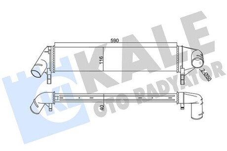 KALE RENAULT Интеркулер Duster,Logan,Sandero 1.5dCi 06- KALE OTO RADYATOR 345085