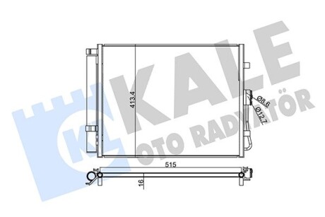 KALE KIA Радиатор кондиционера Soul 09- KALE OTO RADYATOR 345240