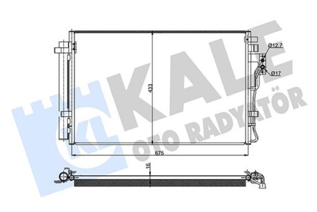 KALE KIA Радиатор кондиционера Sorento II 2.4 09- KALE OTO RADYATOR 345465 (фото 1)