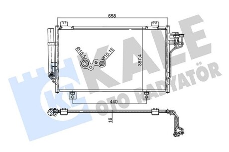 KALE MAZDA Радиатор кондиционера Mazda 3/6 12- KALE OTO RADYATOR 345505 (фото 1)