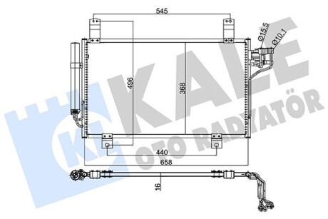 KALE MAZDA Радиатор кондиционера CX-5 12- KALE OTO RADYATOR 345750