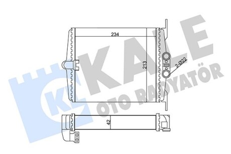 KALE DB Радиатор отопления S-Class W140 KALE OTO RADYATOR 346630