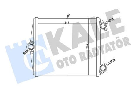 KALE DB Радиатор отопления S-Class W126,E-Class W124 93- KALE OTO RADYATOR 346645