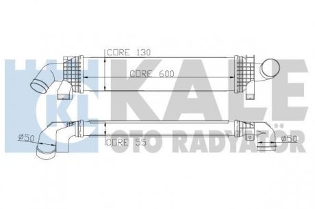 FORD Интеркулер C-Max,Focus II,III,Kuga I,II,Mondeo IV,S-Max 1.6/2.0TDCi 04- KALE OTO RADYATOR 346900 (фото 1)