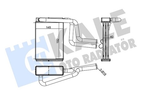 KALE FORD Радиатор отопления Mondeo I,II,III KALE OTO RADYATOR 347130