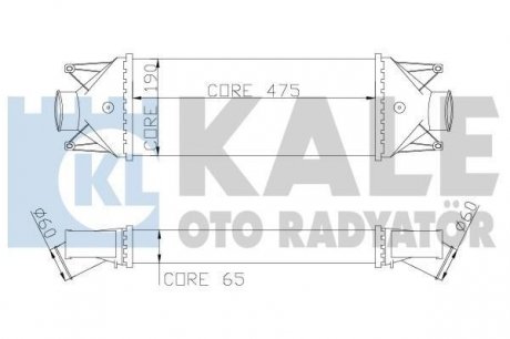 KALE FIAT Интеркулер Daily III,IV 2.3/3.0d 06- KALE OTO RADYATOR 347200