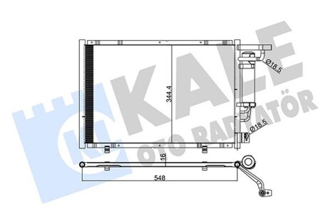 KALE FORD Радиатор кондиционера B-Max,Fiesta VI,Transit Courier 14- KALE OTO RADYATOR 347320