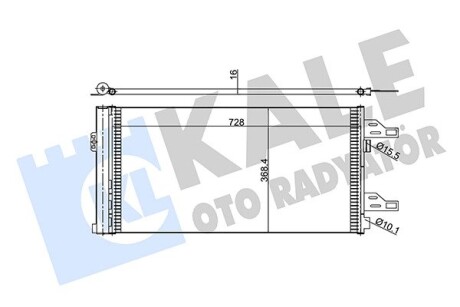 KALE CITROEN Радиатор кондиционера Jumper,Fiat Ducato,Peugeot 06- KALE OTO RADYATOR 347465