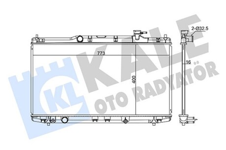 Радиатор охлаждения Honda Accord IX KALE OTO RADYATOR KALE OTO RADYATOR 347705