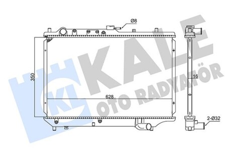 KALE MAZDA Радиатор охлаждения 323 IV 1.3/1.8 89- KALE OTO RADYATOR 347895