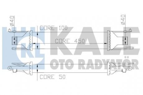 OPEL Интеркулер Corsa D 1.3CDTI 06- KALE OTO RADYATOR 348400 (фото 1)