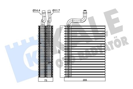 KALE OPEL Испаритель Corsa B,Combo KALE OTO RADYATOR 350045