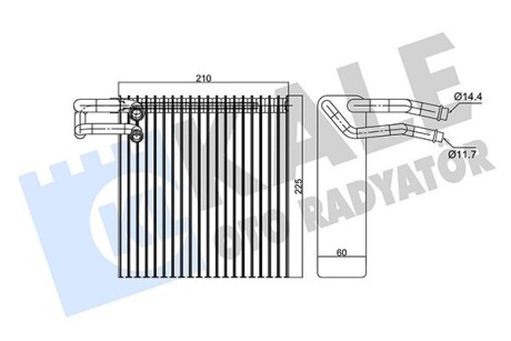 KALE RENAULT Испаритель Duster,Logan,Sandero,Modus,Nissan Micra III KALE OTO RADYATOR 350075