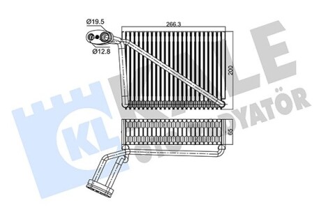 KALE VW Испаритель Audi A4,Skoda SuperB I,Passat 96- KALE OTO RADYATOR 350085