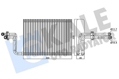 KALE BMW Испаритель 1 E81/87,3 E90,X1 E84,X3 F25,X4 F26 KALE OTO RADYATOR 350110