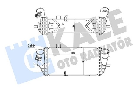 KALE HYUNDAI Интеркулер i20/30,Solaris IV,Kia Ceed,Rio III,IV 1.1/1.6CRDi KALE OTO RADYATOR 350785