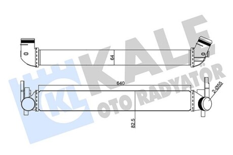 KALE VW Интеркулер Audi A1,Polo,Skoda Fabia II,Rapid,Roomster 1.2/1.6TDI 09- KALE OTO RADYATOR 350870