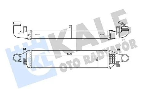 KALE DB Интеркулер W176/246 1.6/2.2CDI 12- KALE OTO RADYATOR 350895