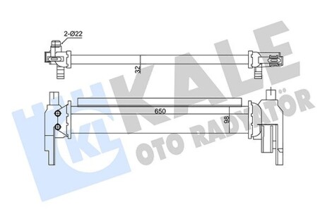 KALE VW Интеркулер Audi A3,Q2,Golf VII,Touran,Skoda Octavia IV,Yeti 1.2TSI/1.6TDI KALE OTO RADYATOR 350940 (фото 1)