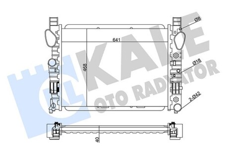 KALE DB Радиатор охлаждения S-Class W220 3.2/6.0 99- KALE OTO RADYATOR 351800