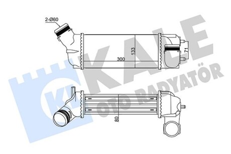 KALE CITROEN C4 I,Grand Picasso,Peugeot 307/308 2.0HDI 03- KALE OTO RADYATOR 352305 (фото 1)