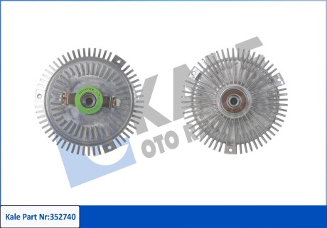 KALE DB Вискомуфта вентилятора радиатора W124/210/201/202 2.5/.3.0D/TD 85- KALE OTO RADYATOR 352740