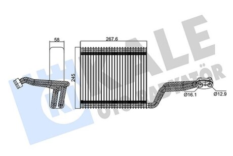 KALE VW Испаритель Audi A4 00- KALE OTO RADYATOR 354130