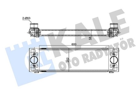 KALE FORD Интеркулер Transit 2.2/3.2TDCi 08- KALE OTO RADYATOR 354140