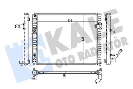 KALE NISSAN Радиатор охлаждения Infiniti EX25/37,FX35/50,QX50/70 2.5/5.0 08- KALE OTO RADYATOR 354220