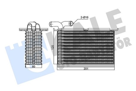 KALE VW Интеркулер Audi A1/3 1.2TFSI,Caddy III,Golf VI,Polo,Touran,Skoda Fabia II,Octavia III,Rapid,Roomster 1.2TSI KALE OTO RADYATOR 354520