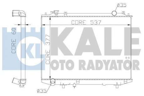 FORD Радиатор охлаждения Ranger,Mazda BT-50 2.5D/3.0TDCi 99- KALE OTO RADYATOR 356200 (фото 1)