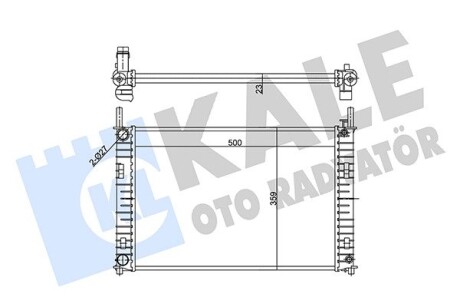 Радиатор охлаждения Ford Fiesta V, Fusion, Mazda 2 KALE OTO RADYATOR KALE OTO RADYATOR 356885