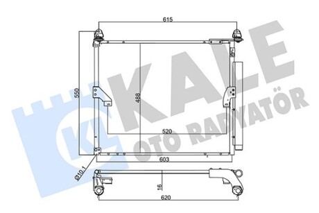 Радиатор кондиционера Toyota Land Cruiser Prado Condenser KALE OTO RADY KALE OTO RADYATOR 357375