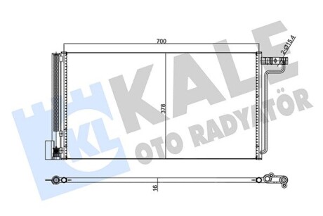 Радиатор кондиционера Ford C-Max II, Focus III, Grand C-Max KALE OTO RADYATOR KALE OTO RADYATOR 357755