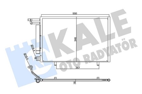 Радиатор кондиционера Ford B-Max, Fiesta VI KALE OTO RADYATOR KALE OTO RADYATOR 357775